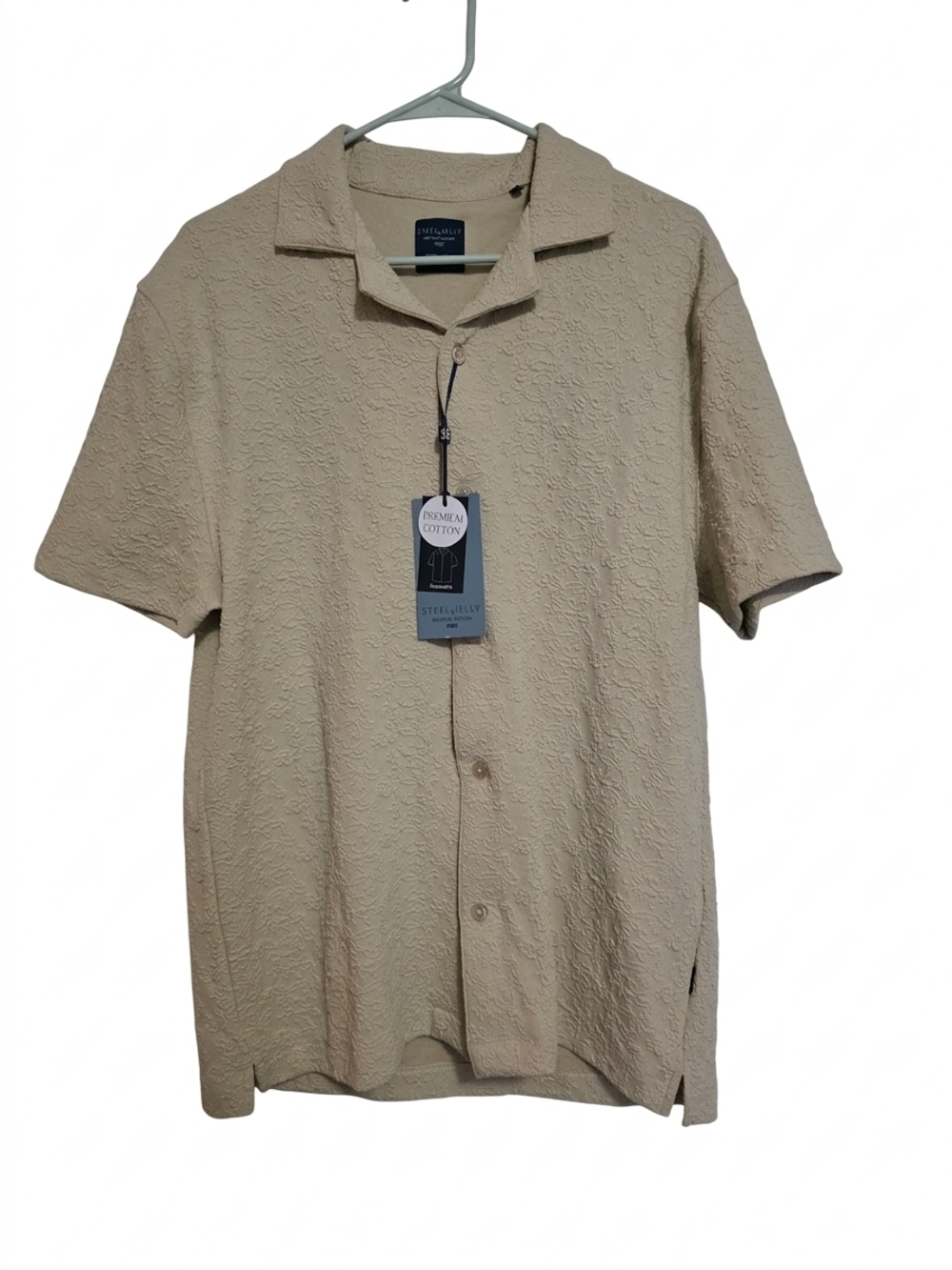 Steel & Jelly Beige Short-Sleeve Button Down Shirt